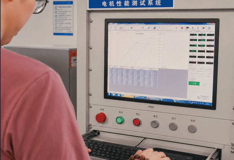 Automatic door motor load testing at Ruito